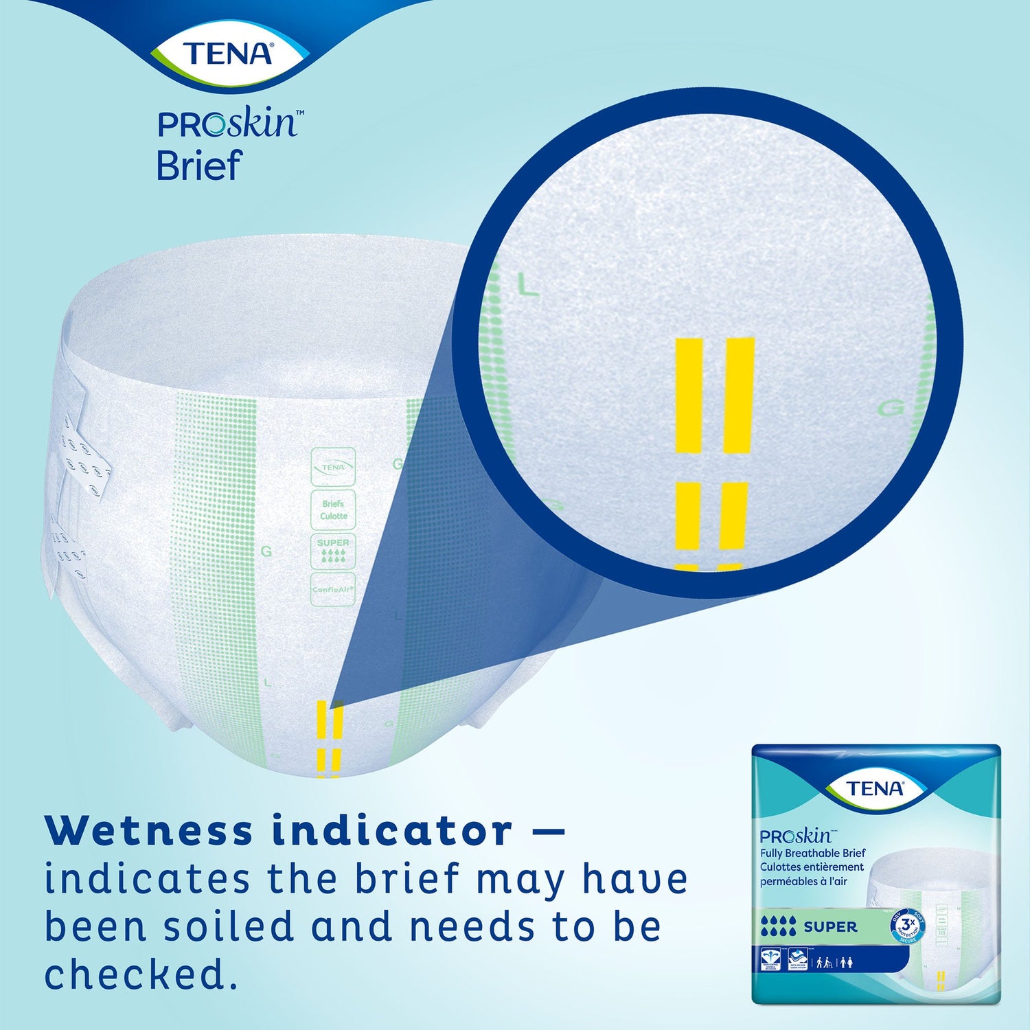 Unisex Adult Incontinence Brief TENA ProSkin™ Super Medium Disposable Heavy Absorbency - BeHope