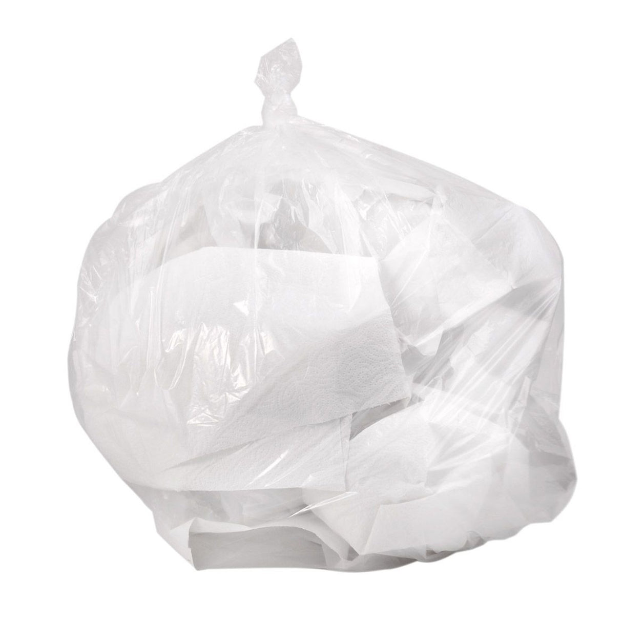 Trash Bag Colonial Bag 30 gal. Clear LLDPE 0.45 mil 30 X 36 Inch X-Seal Bottom Coreless Roll - BeHope