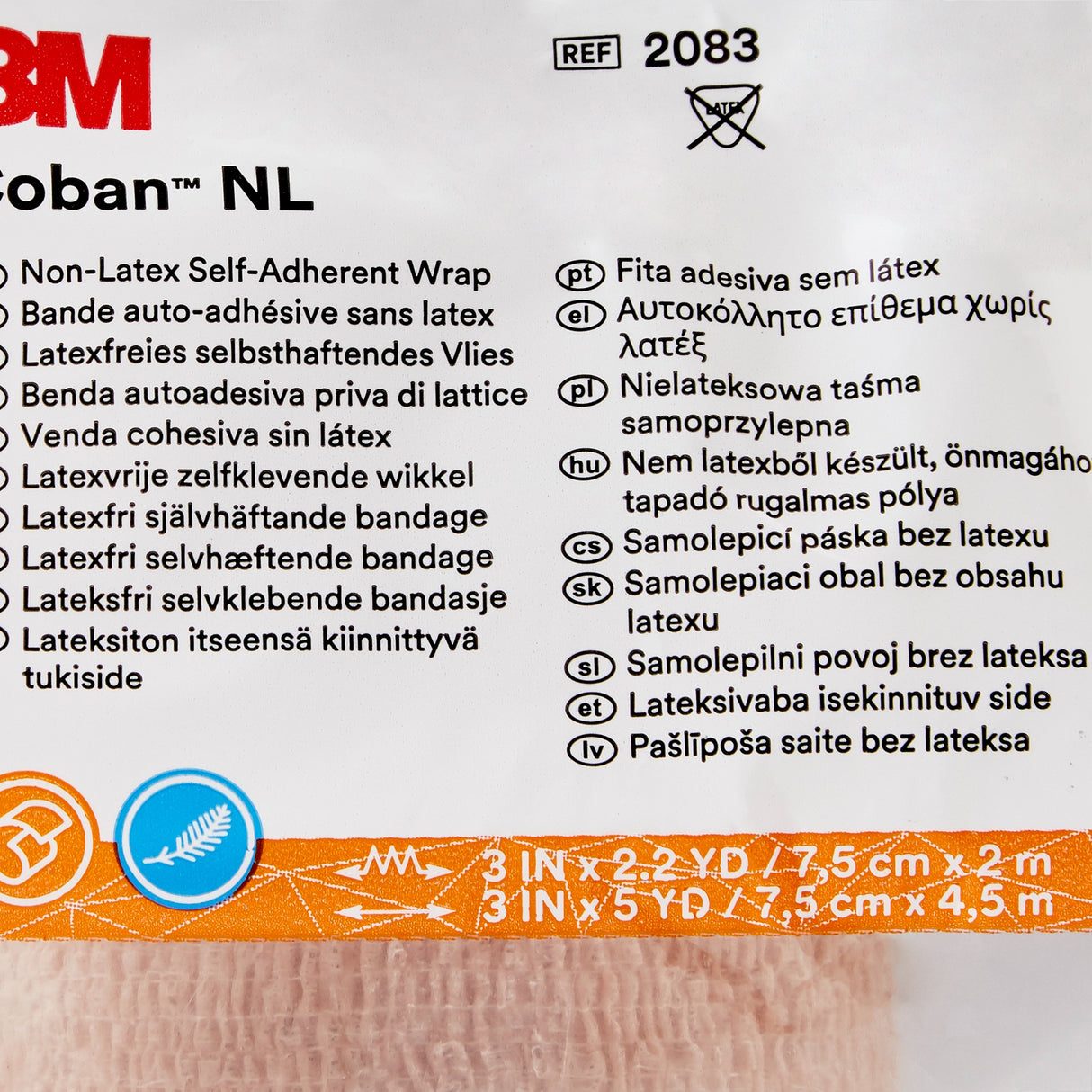 Cohesive Bandage 3m™ Coban™ Self-Adherent Hand Tearable - BeHope