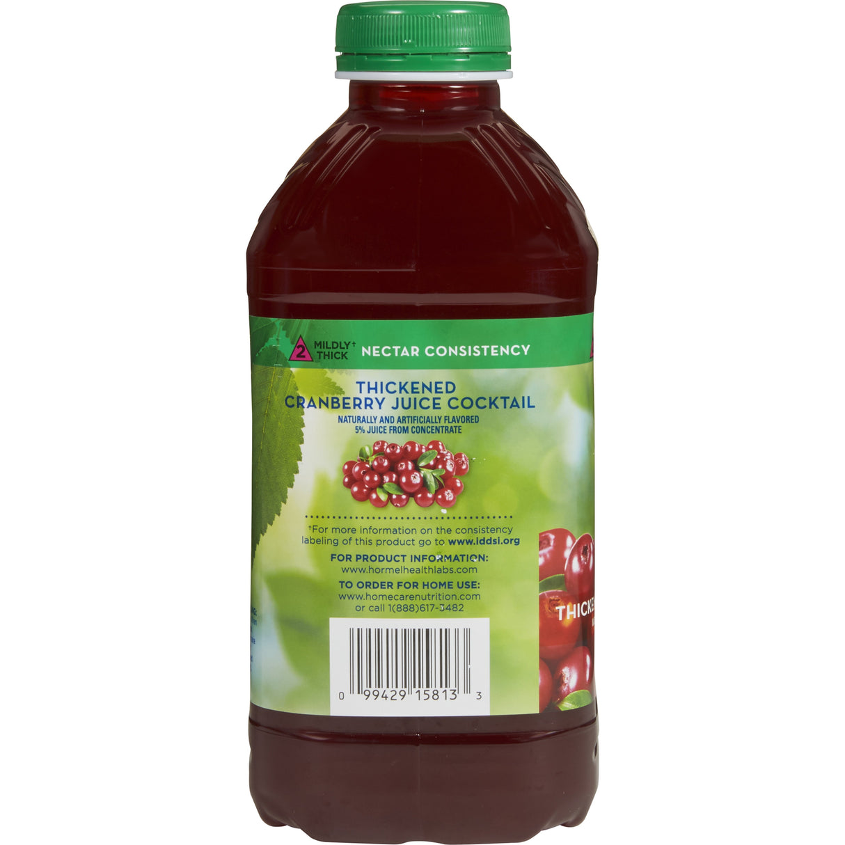 Thickened Beverage Thick & Easy® 46 oz. Bottle Cranberry Juice Cocktail Flavor Liquid IDDSI Level 2 Mildly Thick - BeHope