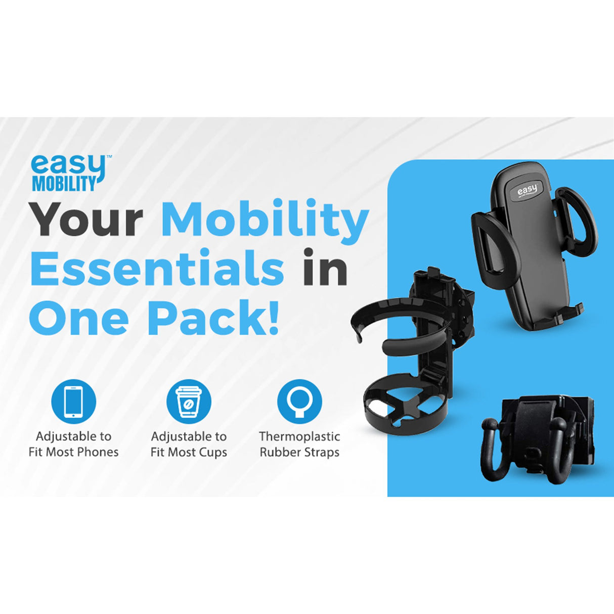 Easy Mobility Walker / Wheelchair Mobility Combo Pack For Walker / Wheelchair - BeHope