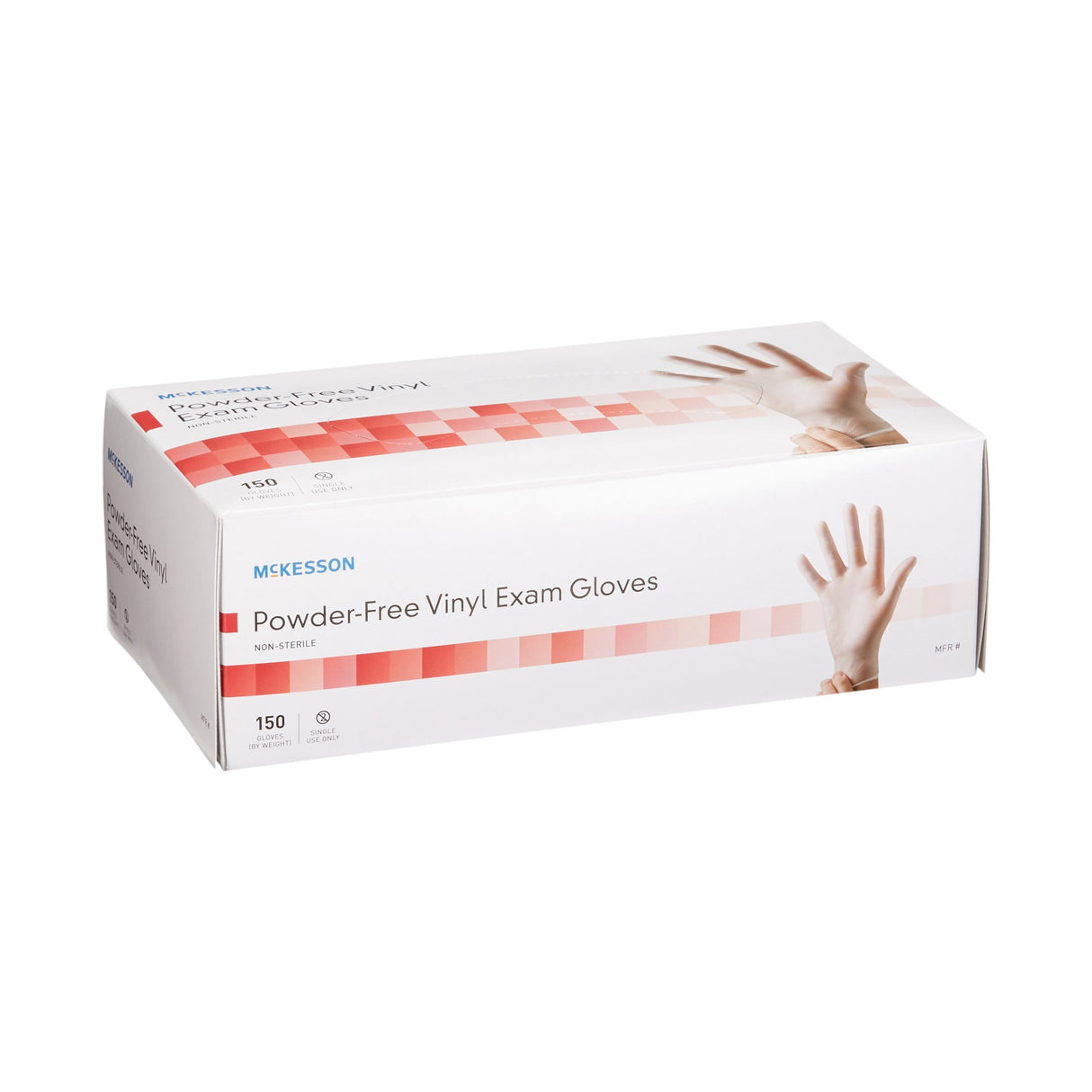 Exam Glove McKesson X-Small NonSterile Vinyl Standard Cuff Length Smooth Clear Not Rated - BeHope