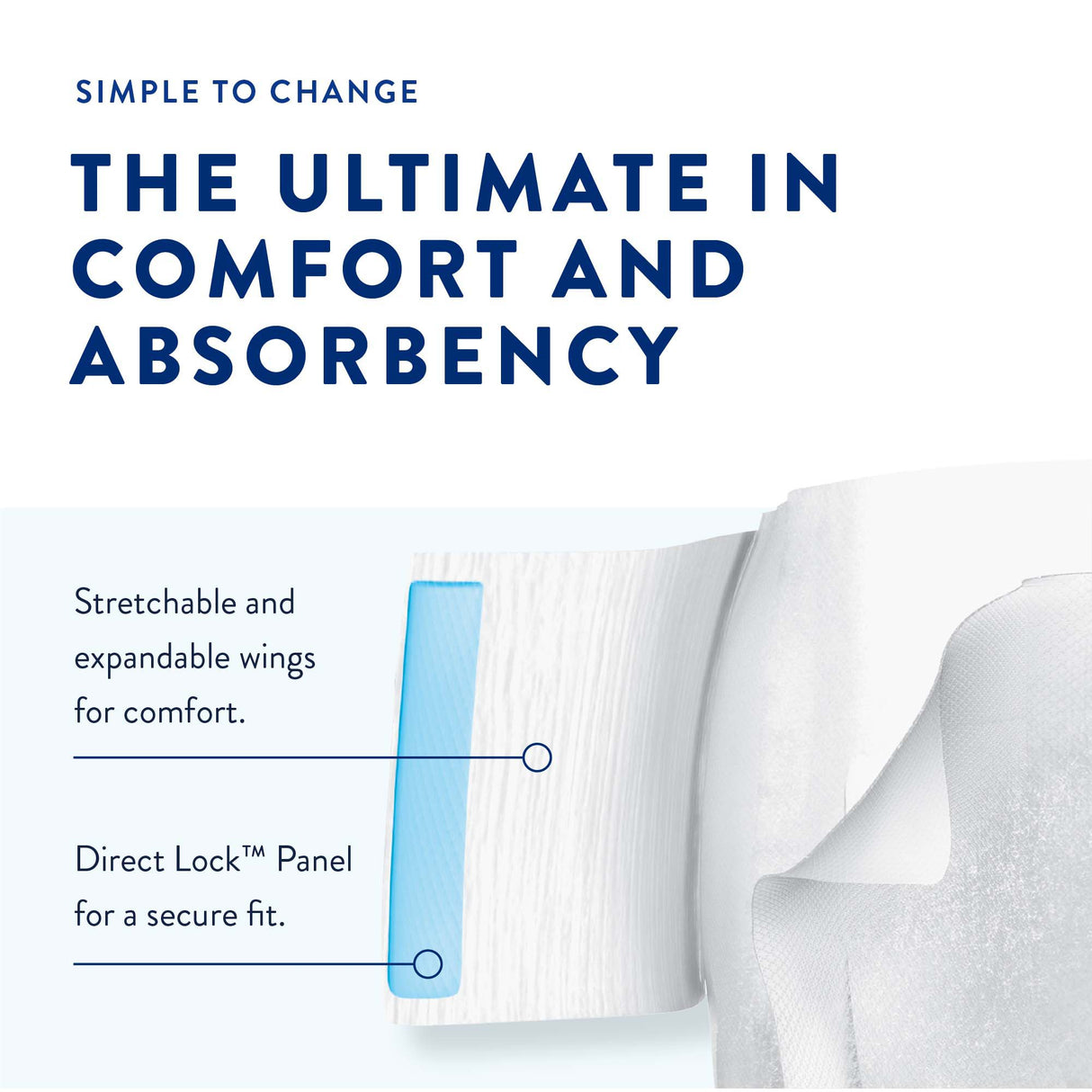 Unisex Adult Incontinence Brief Prevail Air™ Overnight Size 2 / Large Disposable Heavy Absorbency - BeHope
