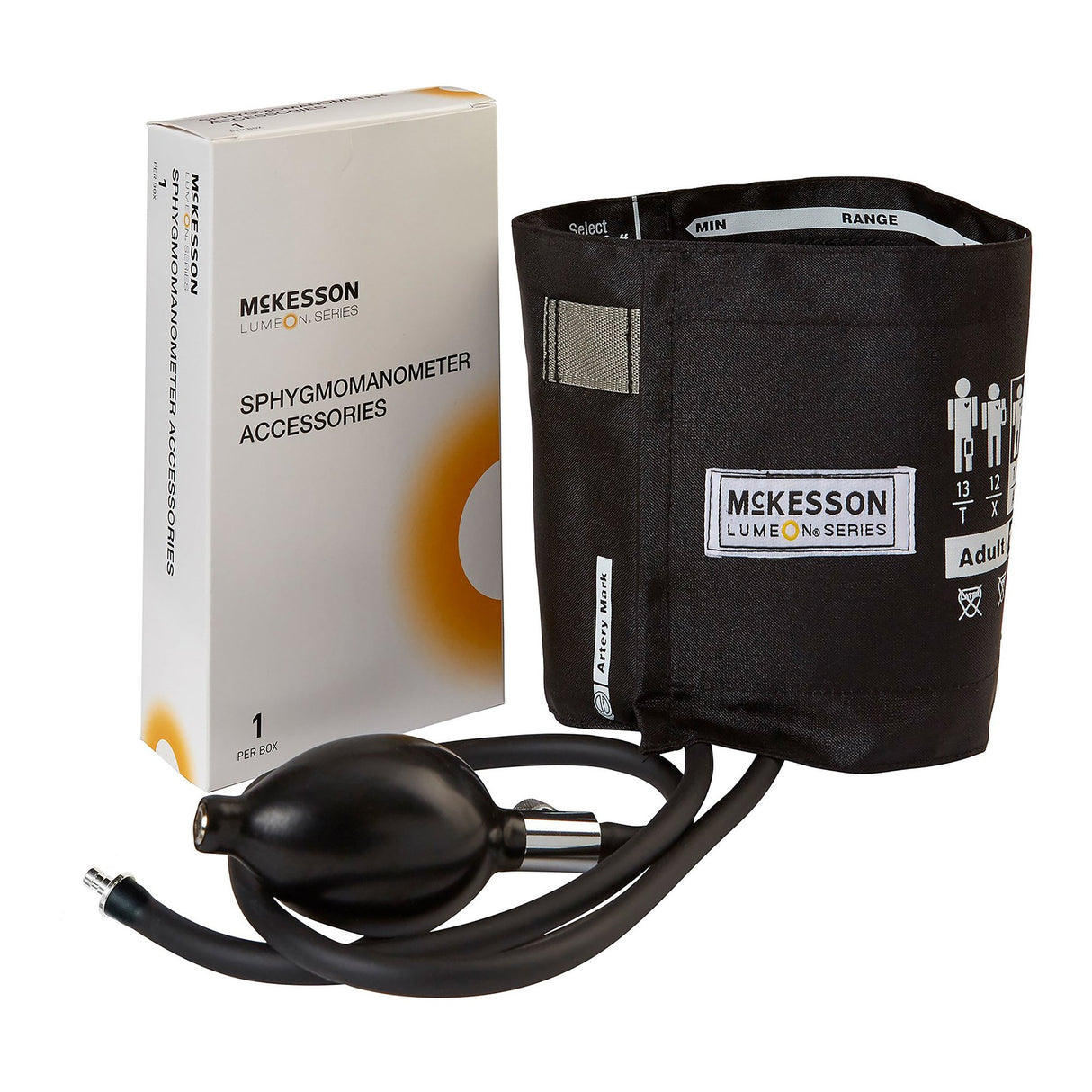 Reusable Blood Pressure Cuff and Bulb McKesson LUMEON™ 23 to 40 cm Arm Nylon Cuff Adult Cuff - BeHope