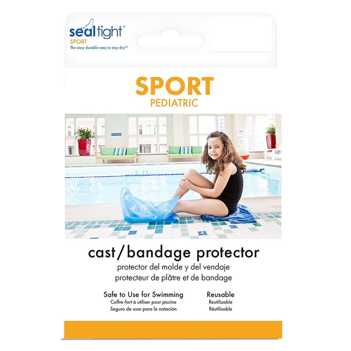 Cast Cover SEAL-TIGHT® Sport Large Thermoplastic Elastomer 28 Inch Leg Length - BeHope