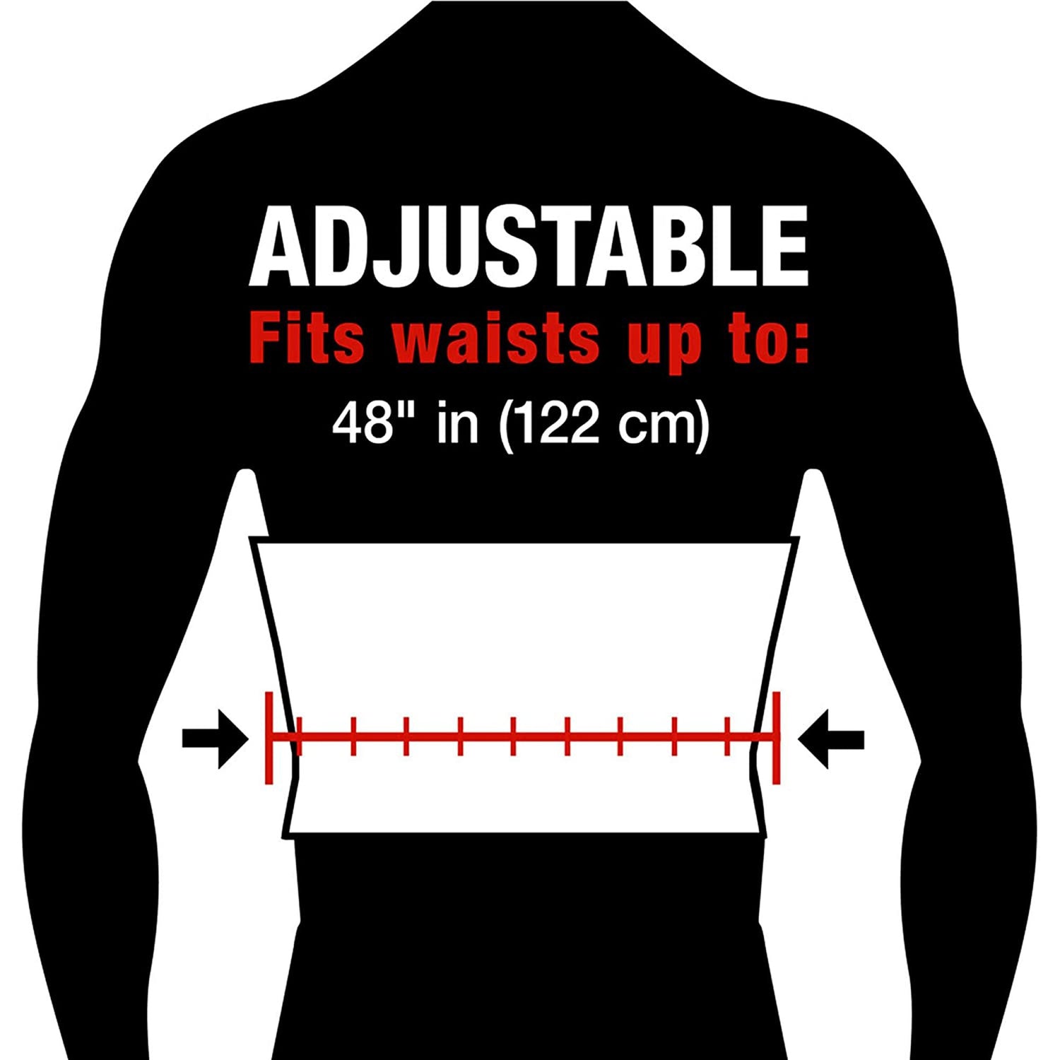 Back Support Ace™ One Size Fits Most Hook and Loop Closure Up to 48 Inch Waist Circumference Adult - BeHope