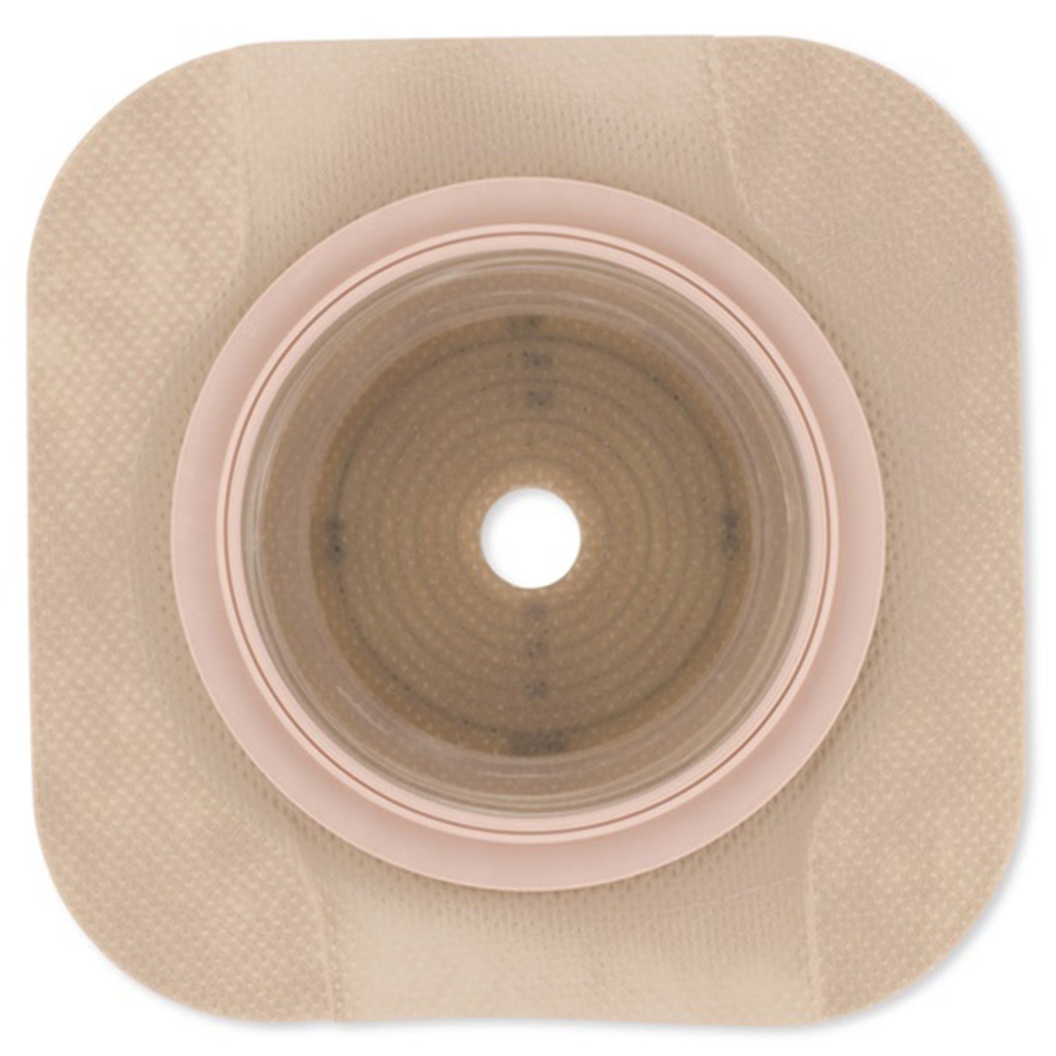 Ostomy Barrier New Image™ CeraPlus™ Precut, Extended Wear Adhesive Tape Borders 57 mm Flange Red Code System 1-1/4 Inch Opening - BeHope