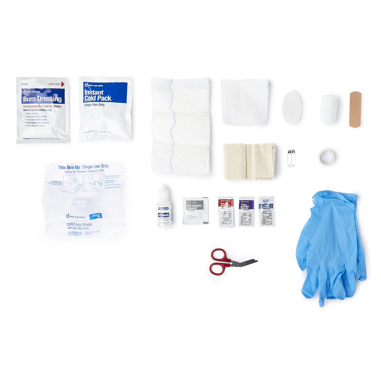 First Aid Kit McKesson 10 Person Plastic Case - BeHope