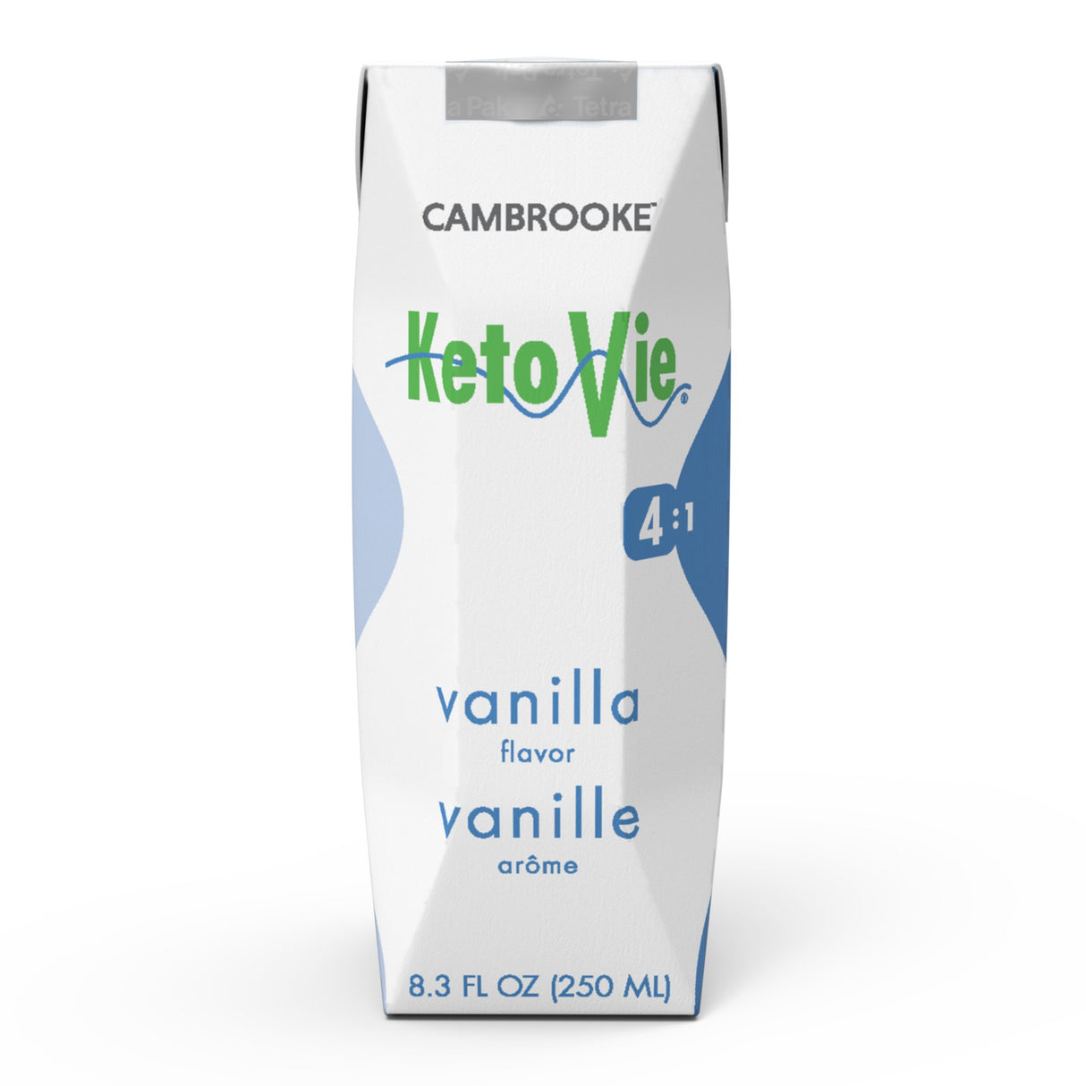 Oral Supplement KetoVie® 4:1 Vanilla Flavor Liquid 8.3 oz. Carton - BeHope