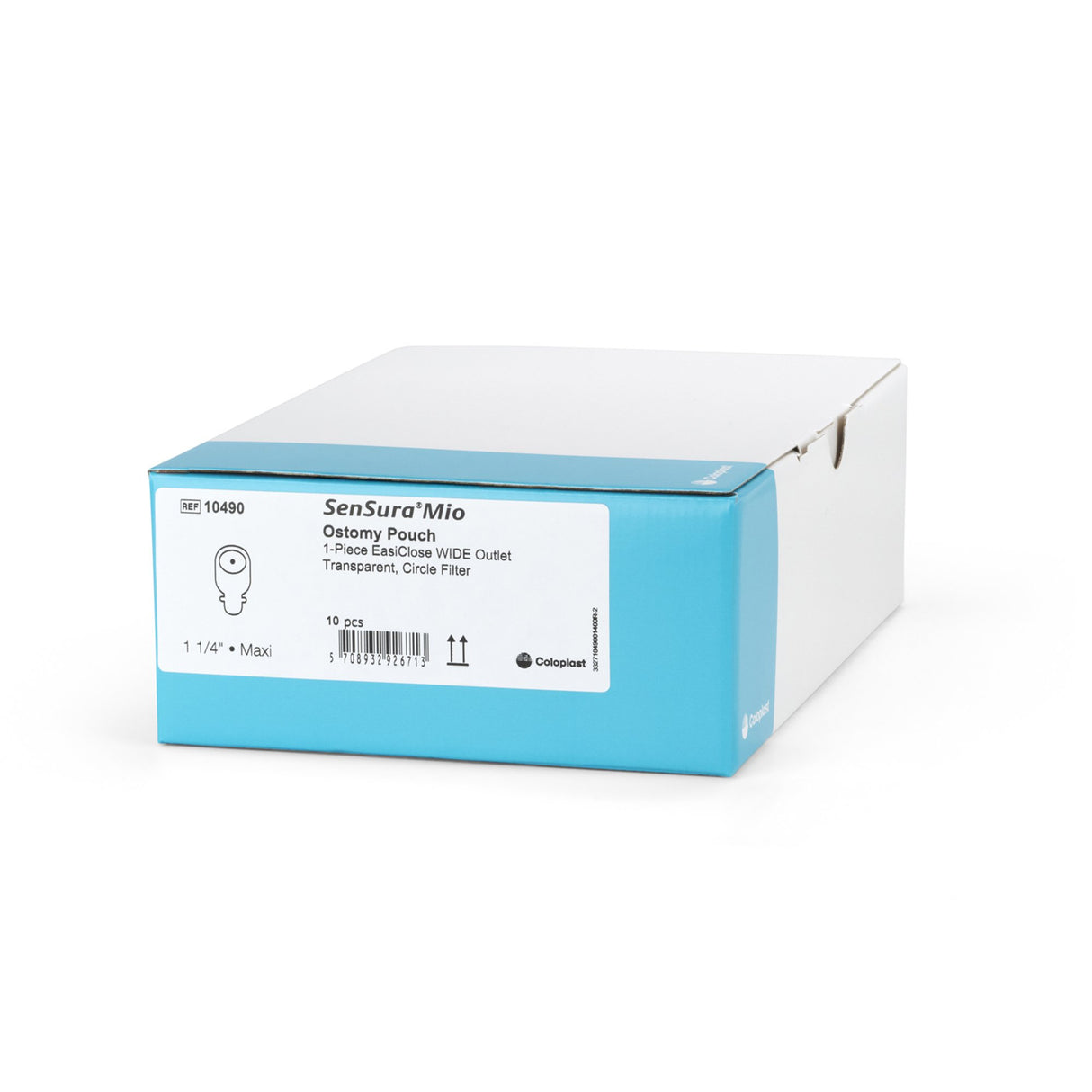 Ostomy Pouch SenSura® Mio One-Piece System 11 Inch Length, Maxi Flat, Pre-Cut 1-1/4 Inch Stoma Drainable - BeHope