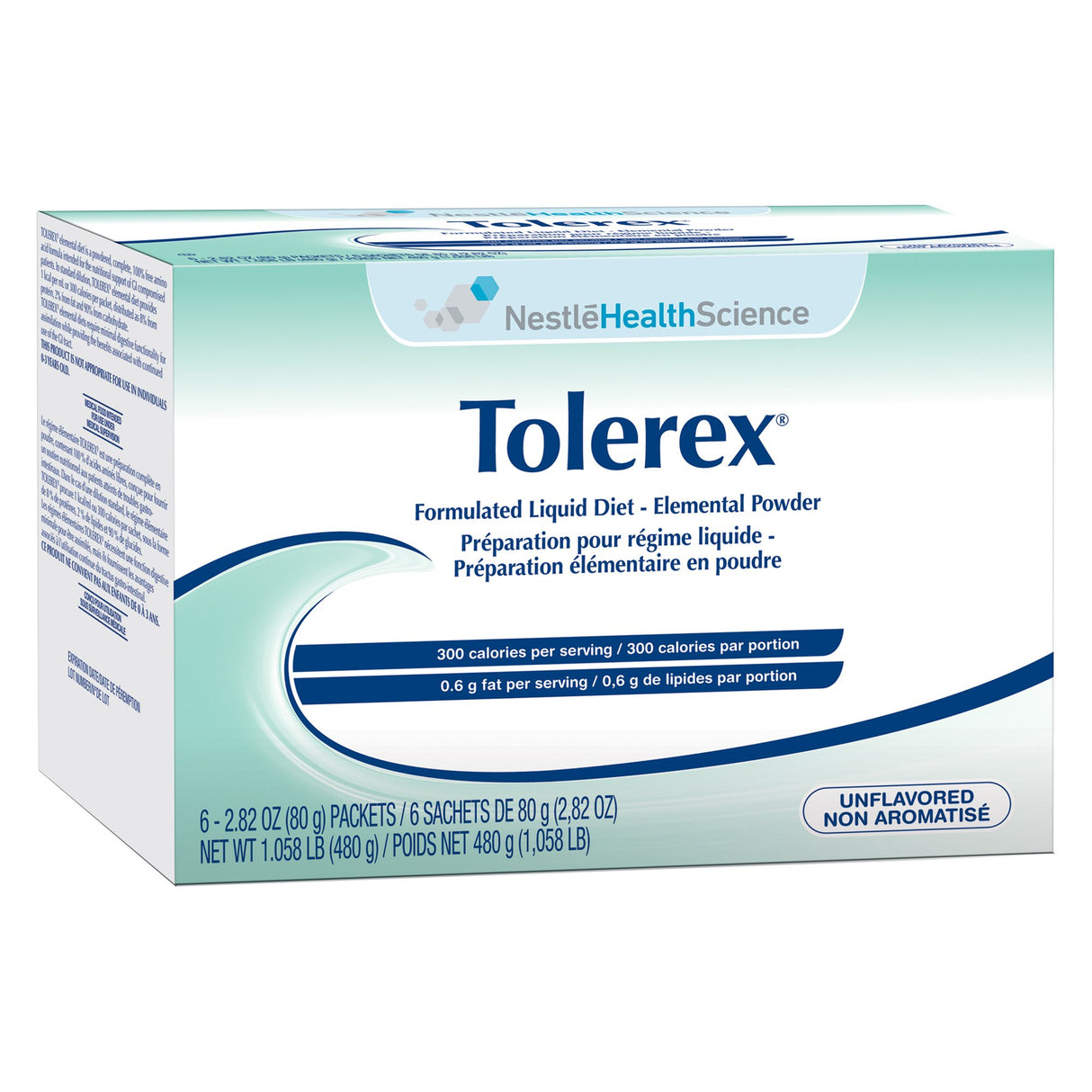 Oral Supplement Tolerex® Unflavored Powder 2.82 oz. Individual Packet - BeHope