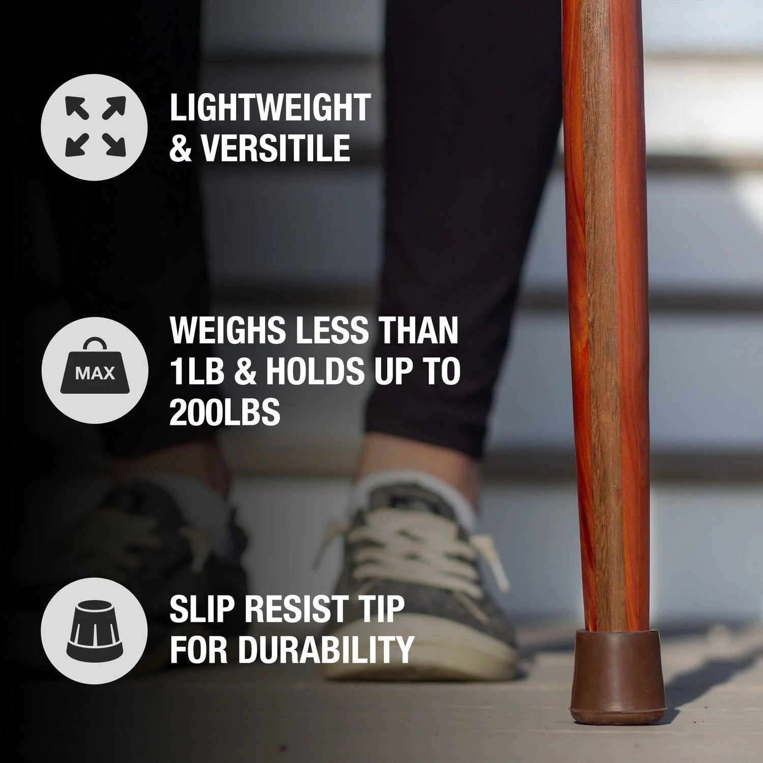 Walking Stick Brazos™ Twisted Wood 58 Inch Height Aromatic Cedar - BeHope