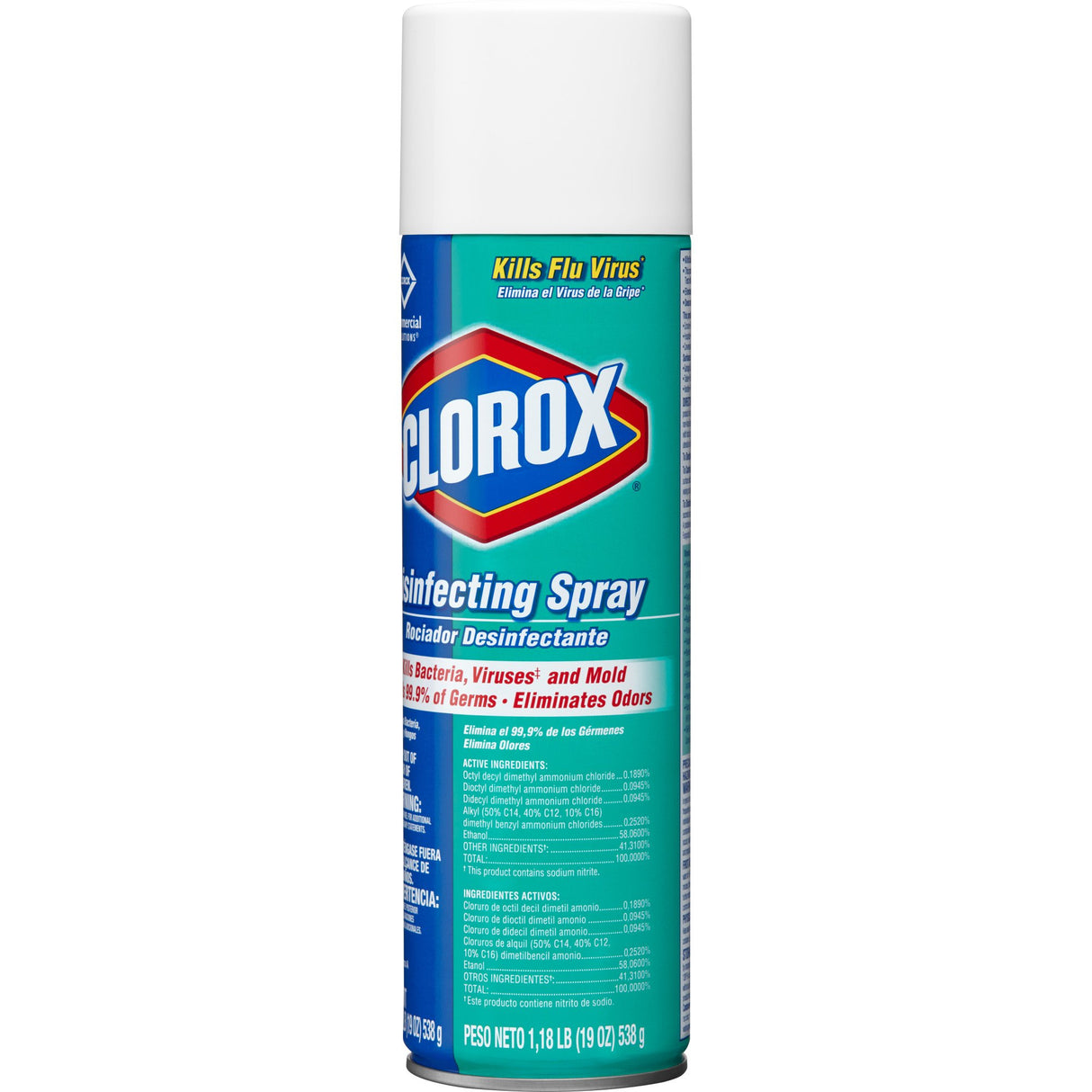 Surface Disinfectant Clorox Commercial Solutions® Clorox® Alcohol Based Aerosol Spray Liquid 19 oz. Can Fresh Scent NonSterile - BeHope