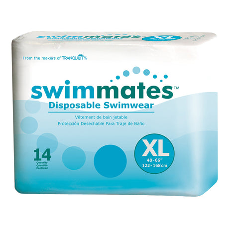 Unisex Adult Bowel Containment Swim Brief Swimmates™ Pull On with Tear Away Seams X-Large Disposable Moderate Absorbency - BeHope