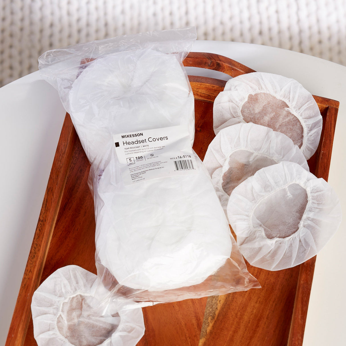 Sanitary Headset Cover McKesson Small For Earmuff of Most Headphones - BeHope