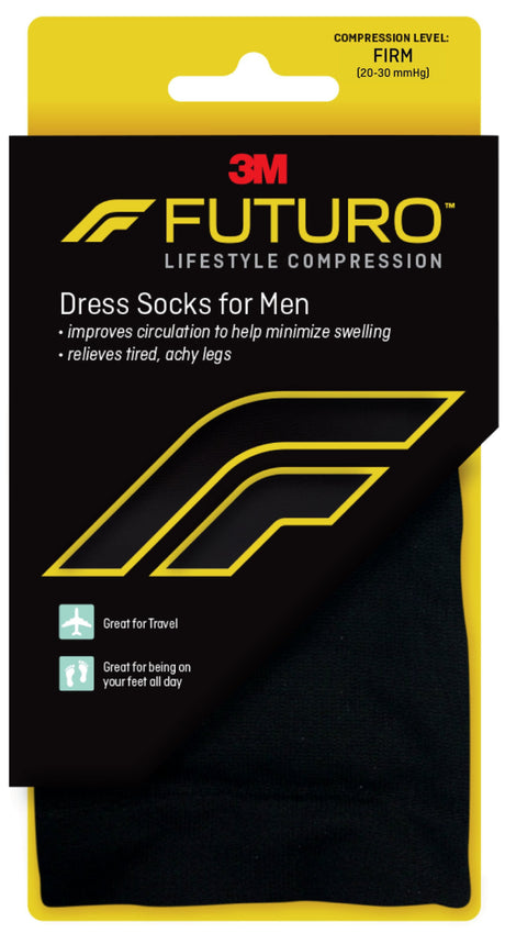 Compression Socks 3M™ Futuro™ Knee High Medium Black Closed Toe - BeHope