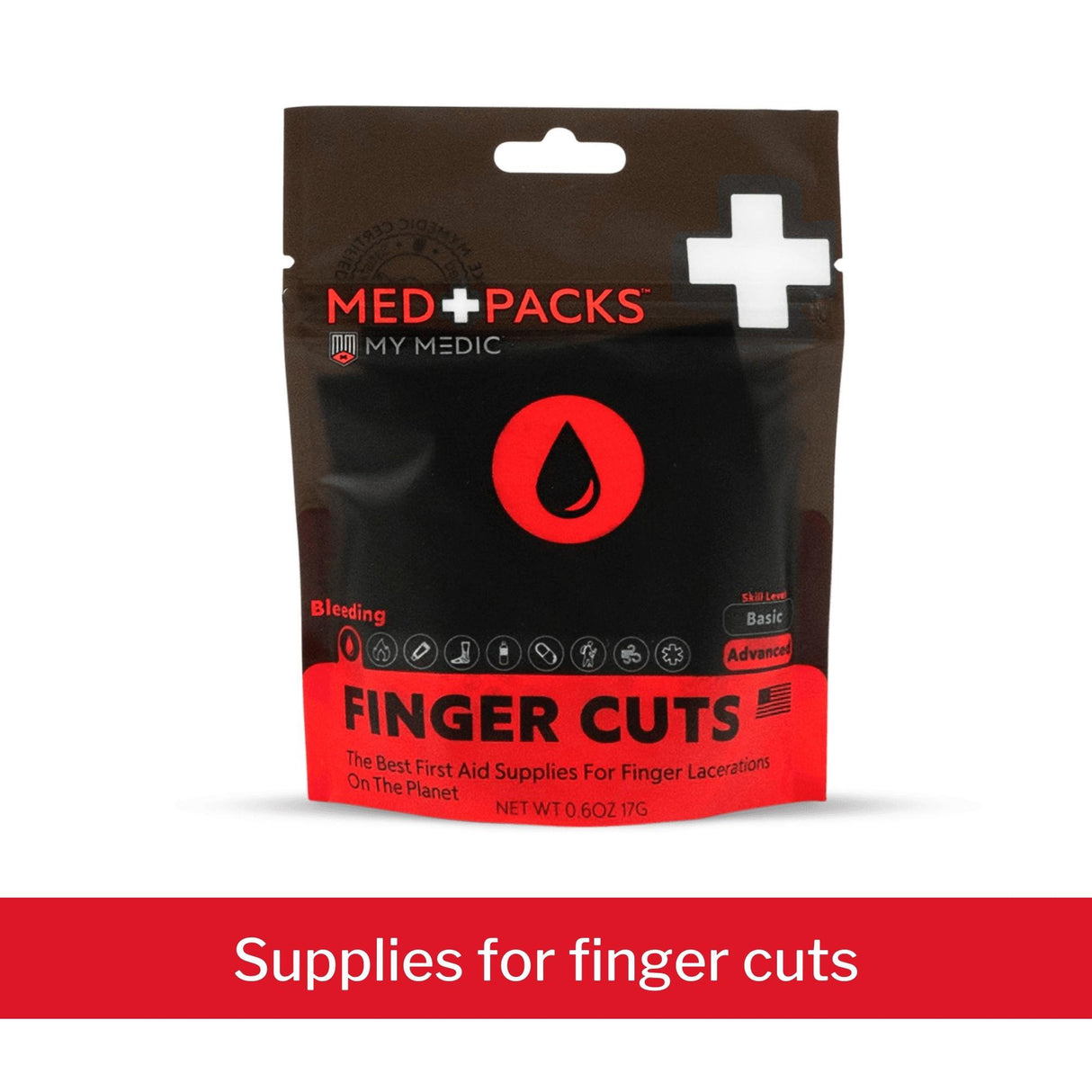 First Aid Kit My Medic™ MED PACKS FInger Cut Pouch - BeHope