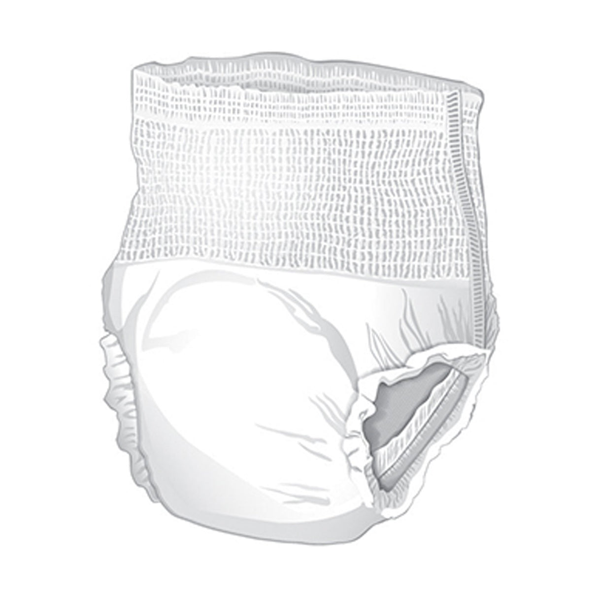 Unisex Adult Absorbent Underwear McKesson Pull On with Tear Away Seams Large Disposable Moderate Absorbency - BeHope