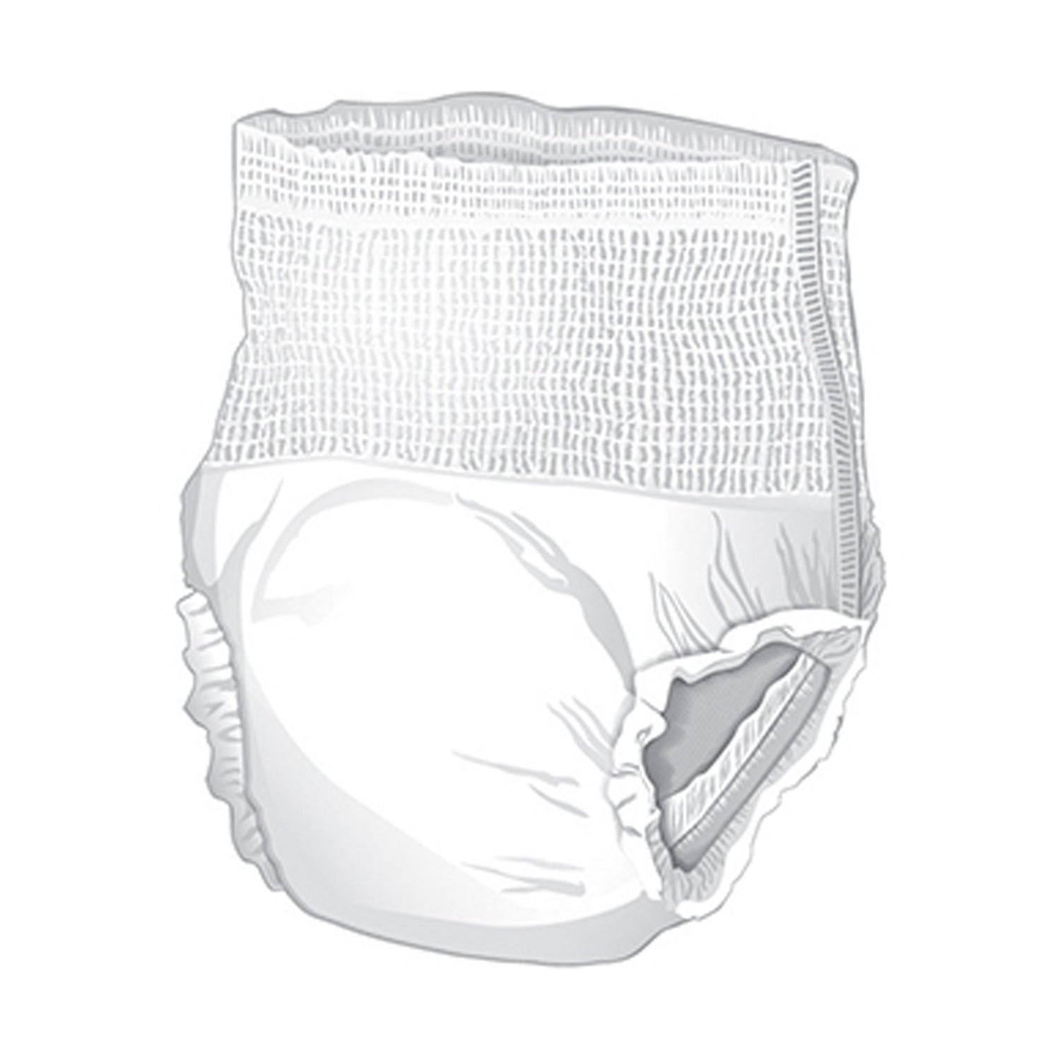 Unisex Adult Absorbent Underwear McKesson Pull On with Tear Away Seams Large Disposable Moderate Absorbency - BeHope