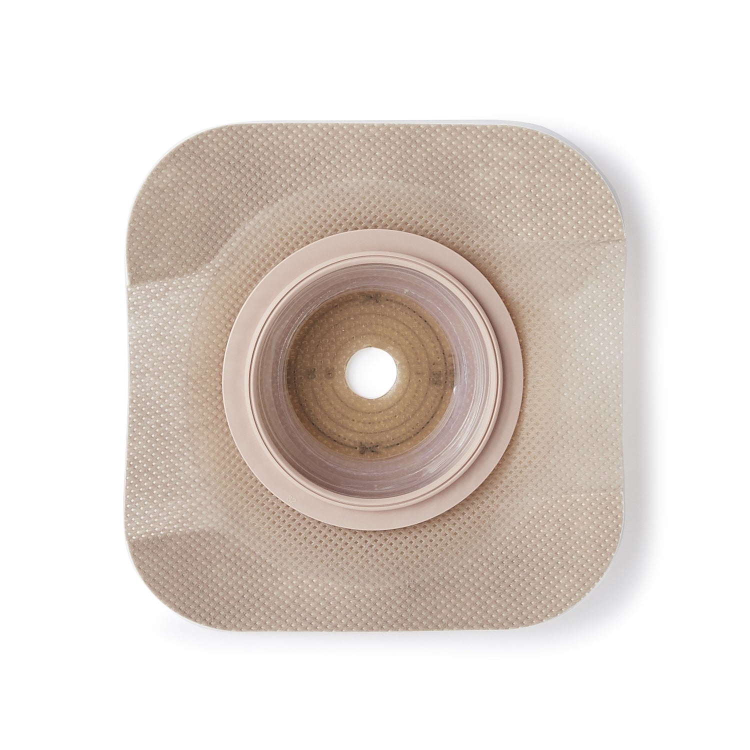 Ostomy Barrier New Image™ CeraPlus™ Trim to Fit, Extended Wear Adhesive Tape Borders 57 mm Flange Red Code System Up to 1-1/2 Inch Opening - BeHope