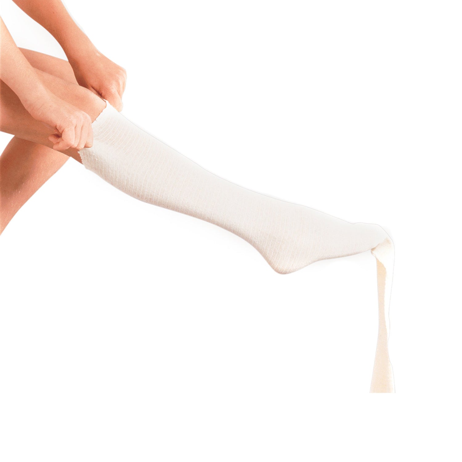 Elastic Tubular Support Bandage Tubigrip® 3-1/2 Inch X 1 Yard Large Ankle / Medium Knee / Small Thigh Pull On Natural NonSterile Size E Standard Compression - BeHope