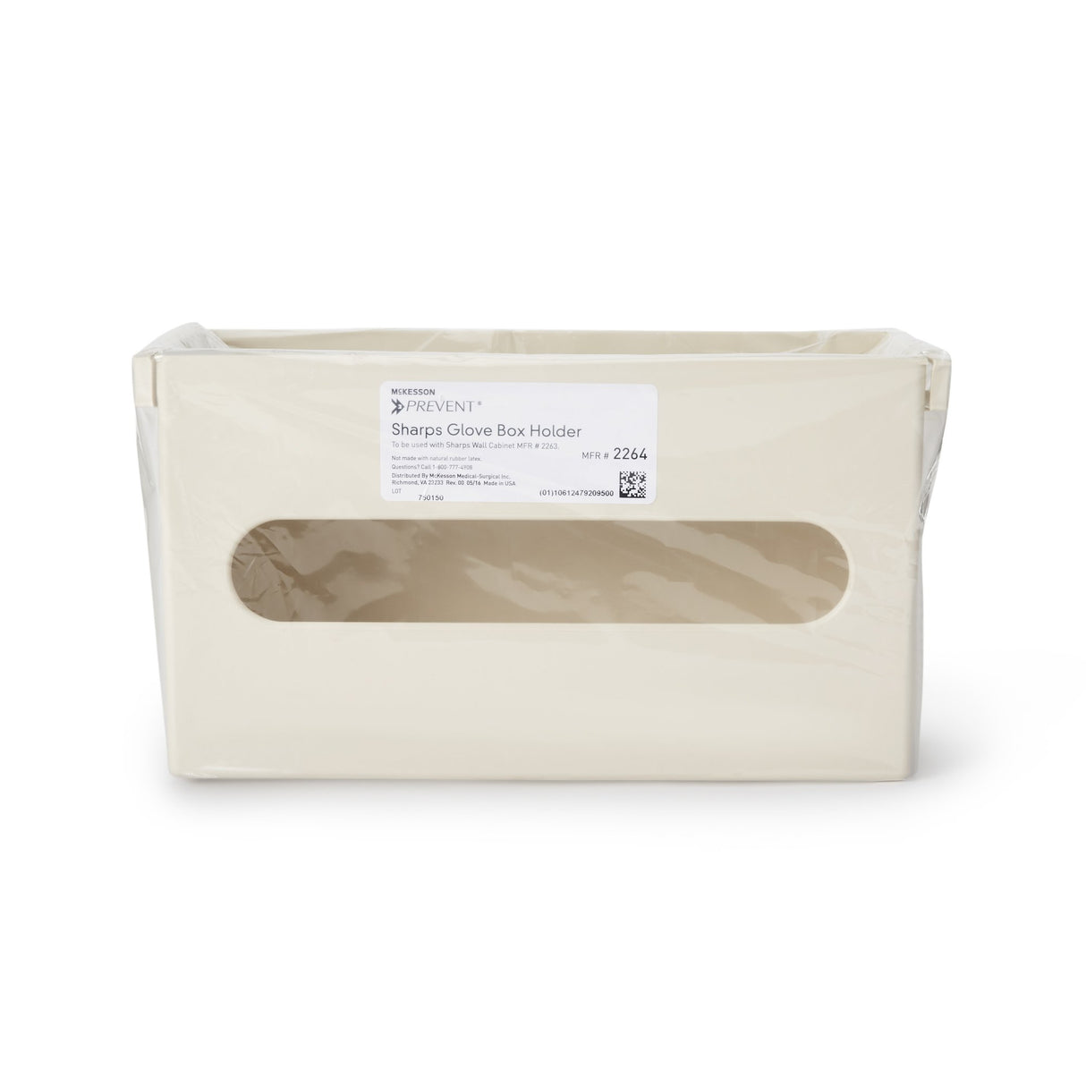 Glove Box Holder McKesson Prevent® Vertical Mounted 1-Box Capacity Putty 3-7/8 X 6-1/2 X 11 Inch Plastic - BeHope