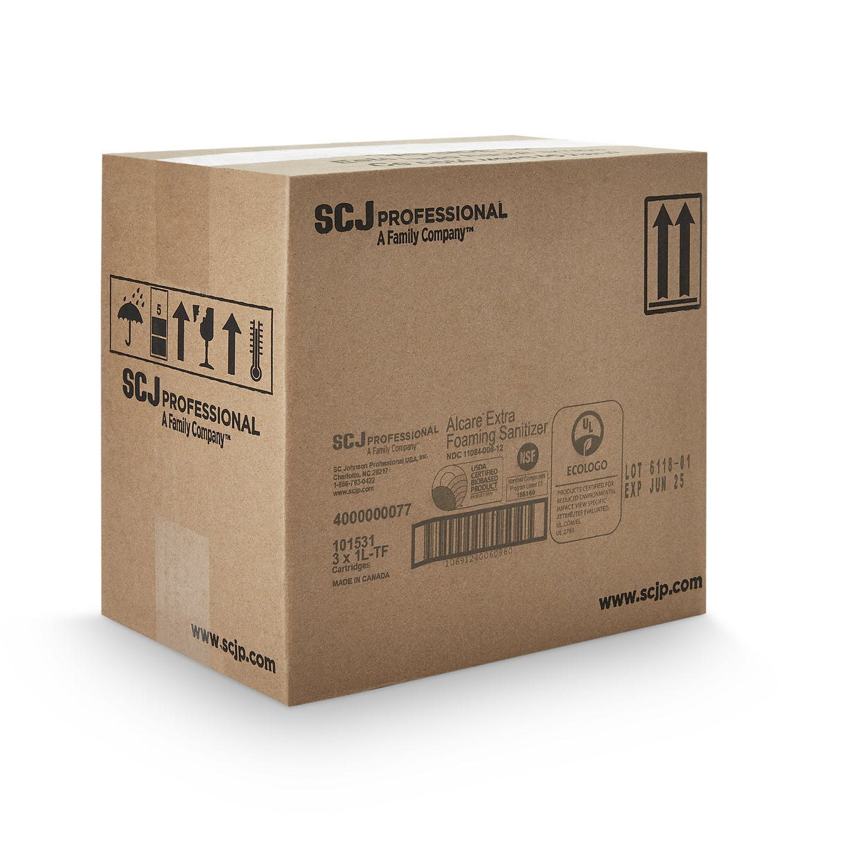 Hand Sanitizer Alcare Extra 1,000 mL Ethyl Alcohol Foaming Dispenser Refill Bottle - BeHope