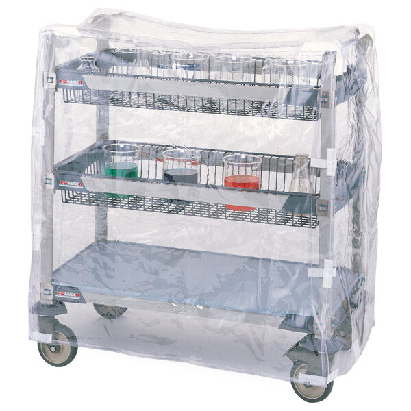 Metro Clear Vinyl Cart Cover with Hook and Loop Closure - BeHope