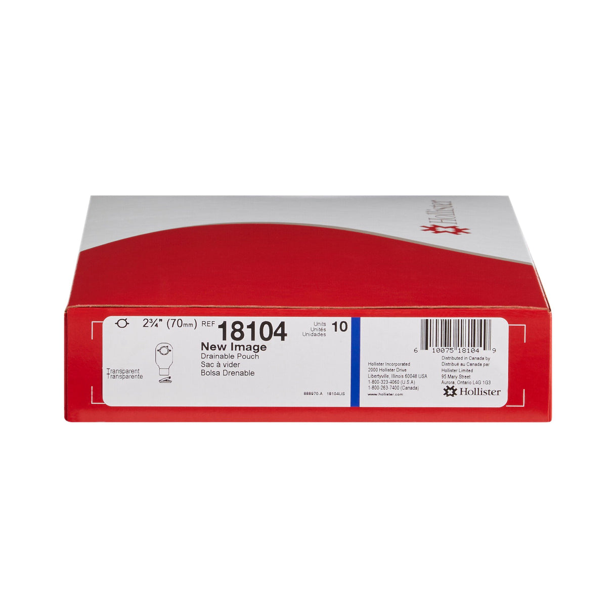 Colostomy Pouch New Image™ Two-Piece System 12 Inch Length 2-3/4 Inch Stoma Drainable - BeHope