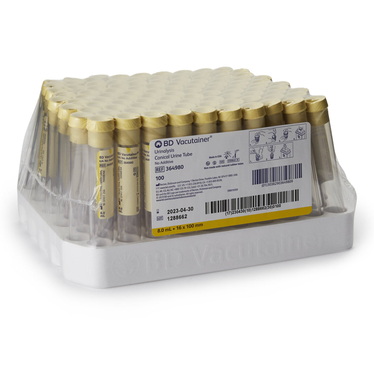 Urinalysis Tube Bd Vacutainer® Durable Plastic for Efficient Urinalysis - BeHope