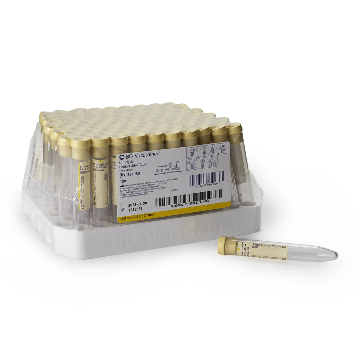 Urinalysis Tube Bd Vacutainer® Durable Plastic for Efficient Urinalysis - BeHope