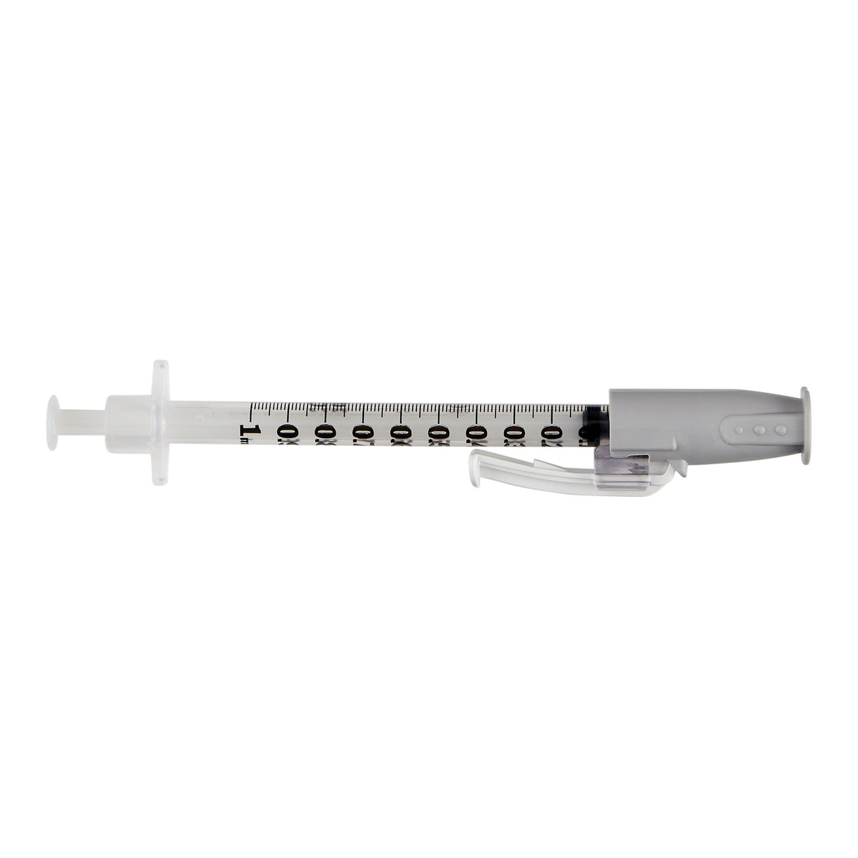 Safety Tuberculin Syringe with Needle SafetyGlide™ 1 mL 1/2 Inch 27 Gauge Sliding Safety Needle Regular Wall - BeHope