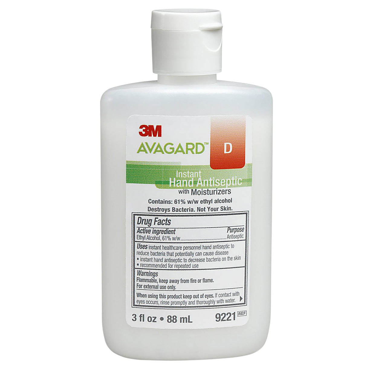 Hand Sanitizer 3M™ Avagard™ D 3 oz. Ethyl Alcohol Gel Bottle - BeHope