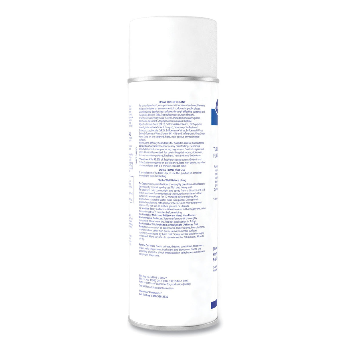 Surface Disinfectant Diversey™ End Bac® II Quaternary Based Aerosol Spray Liquid 15 oz. Can Unscented NonSterile - BeHope