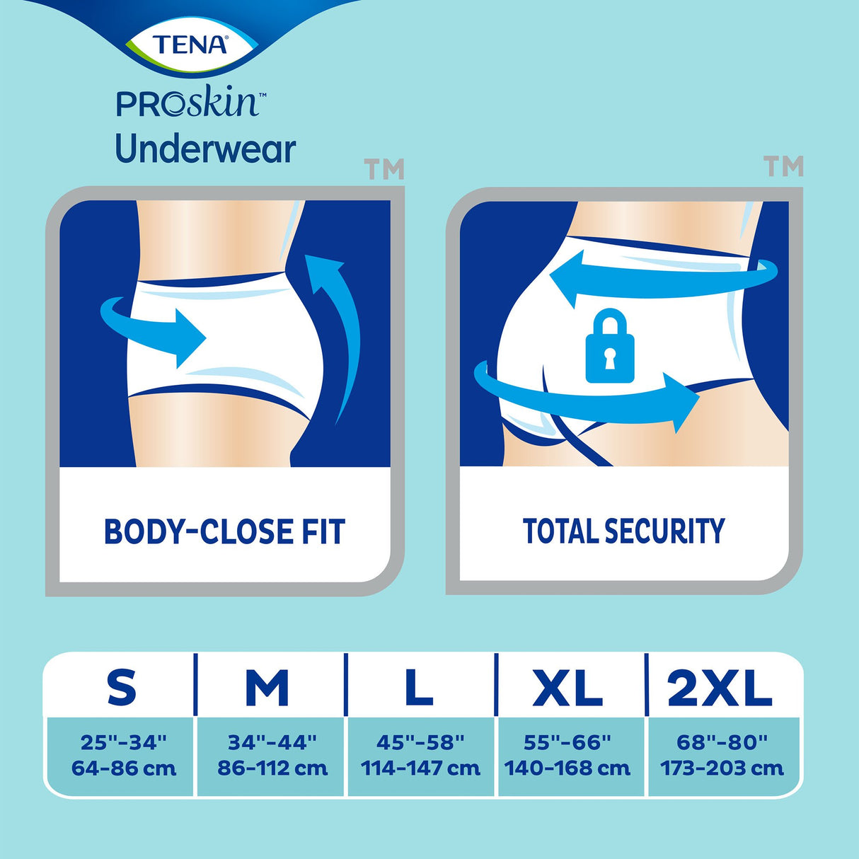 Unisex Adult Absorbent Underwear TENA® ProSkin™ Plus Pull On with Tear Away Seams Medium Disposable Moderate Absorbency - BeHope