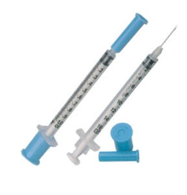 Standard Tuberculin Syringe With Needle Exelint® 1 Ml 1 Inch 25 Gauge Nonsafety Regular Wall - Behope