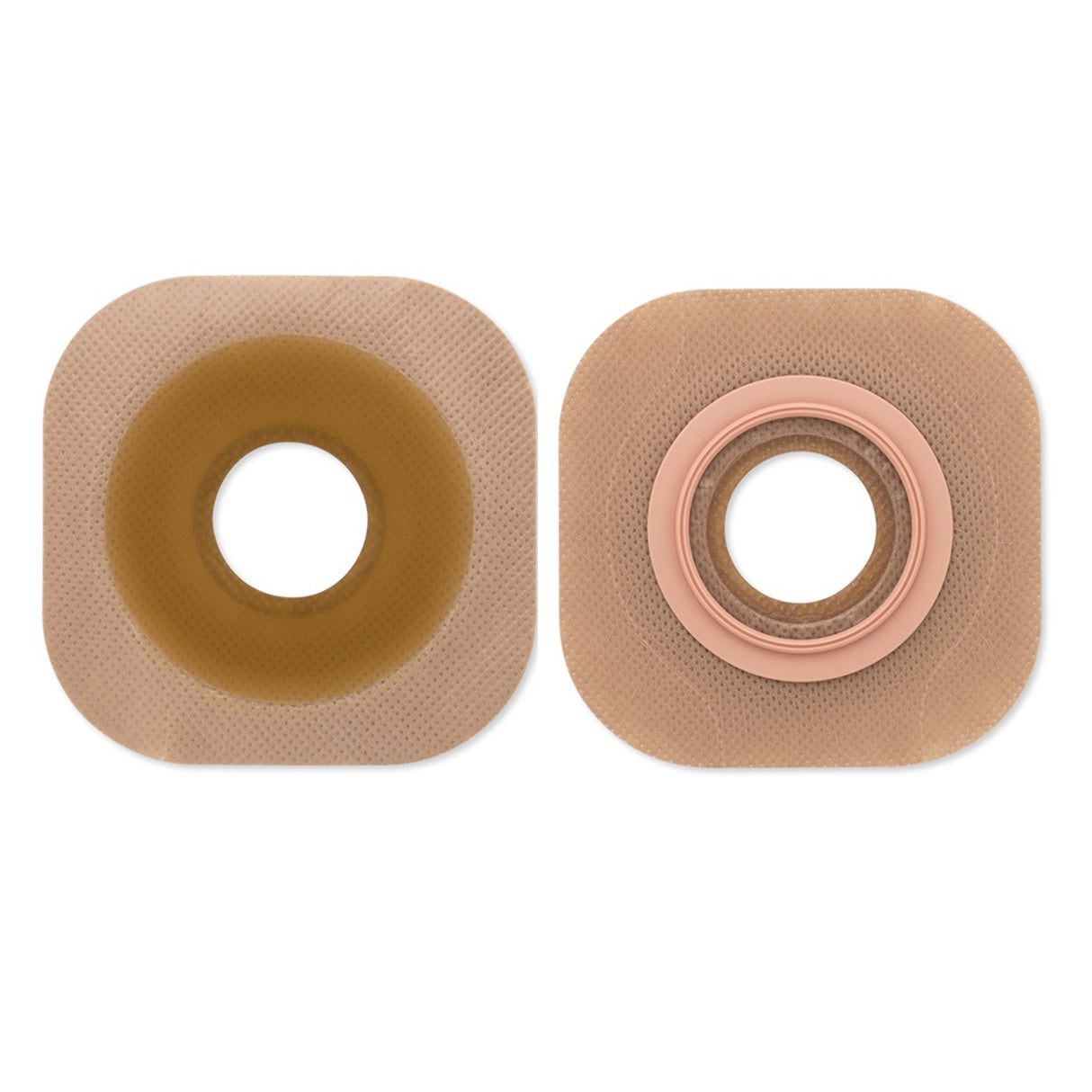 Ostomy Barrier FlexTend™ Trim to Fit, Extended Wear Without Tape 44 mm Flange Green Code System Hydrocolloid Up to 1-1/4 Inch Opening - BeHope