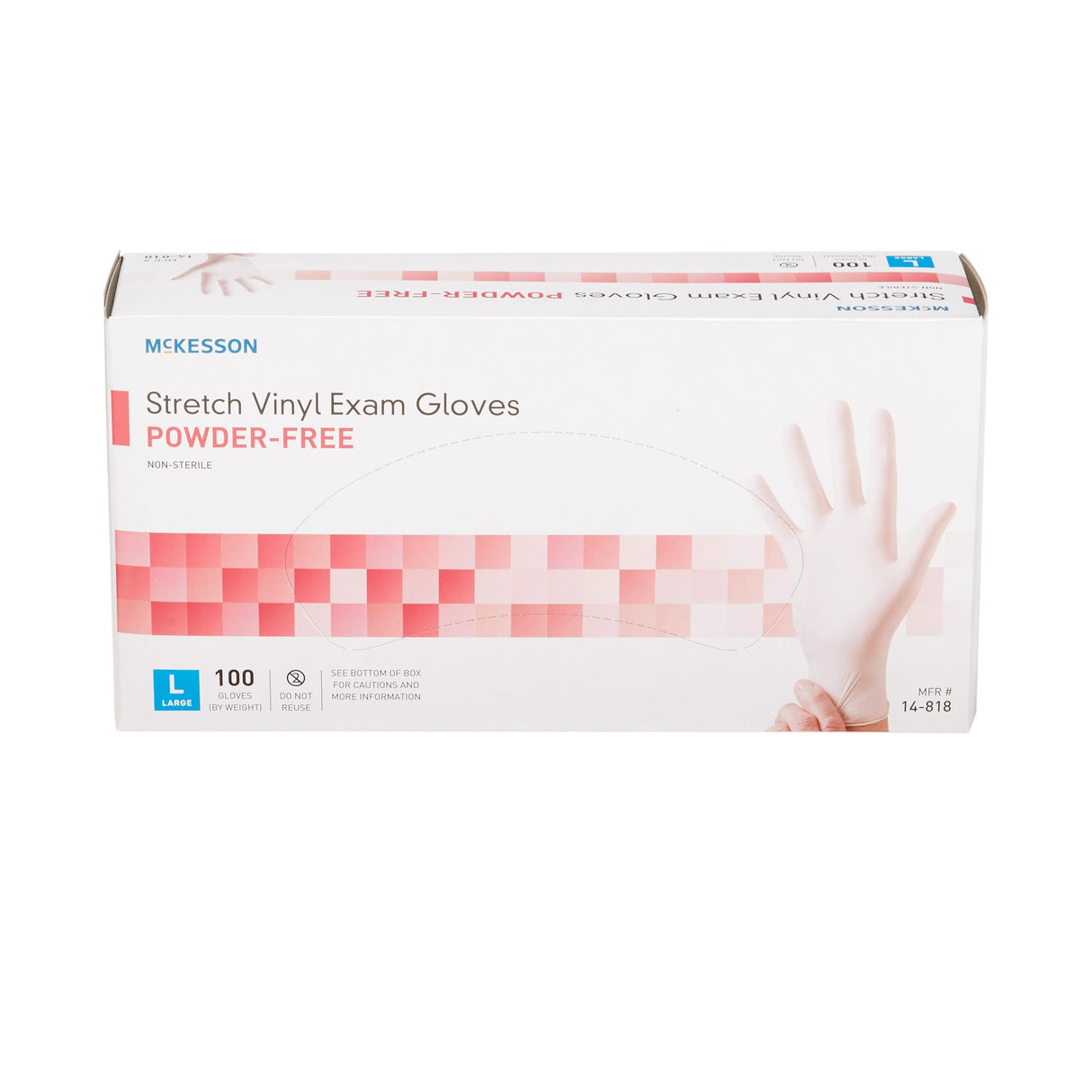 McKesson Nonsterile Stretch Vinyl Exam Gloves Silky Smooth Comfort - BeHope