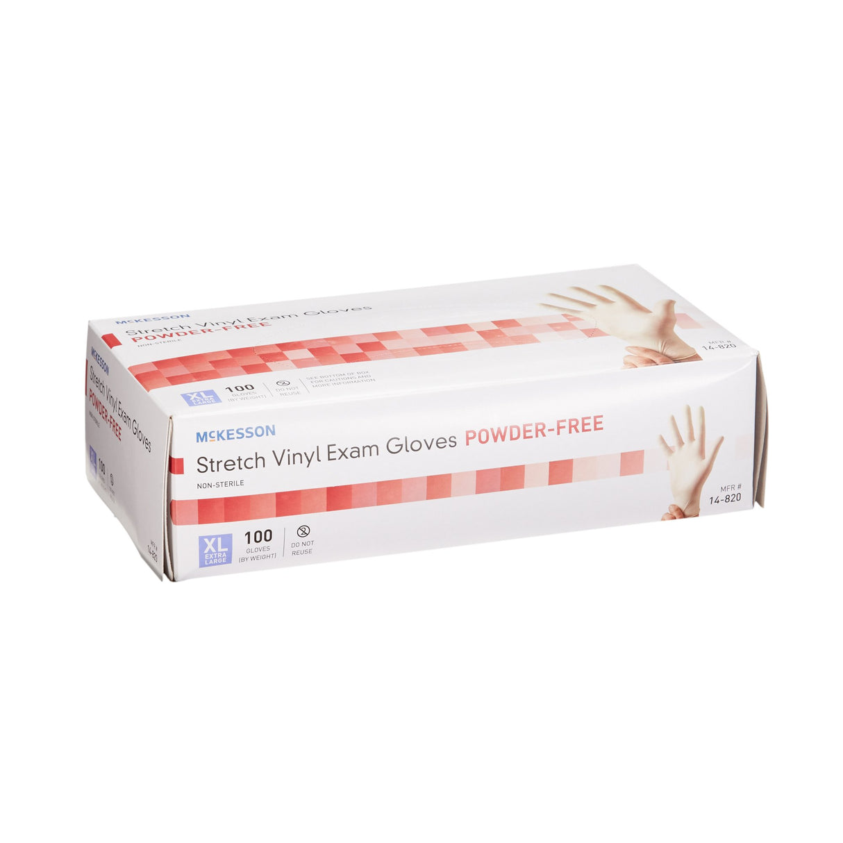 McKesson Nonsterile Stretch Vinyl Exam Gloves Silky Smooth Comfort - BeHope