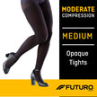 Compression Pantyhose 3M™ Futuro™ Opaque Waist High Medium Black Closed Toe - BeHope