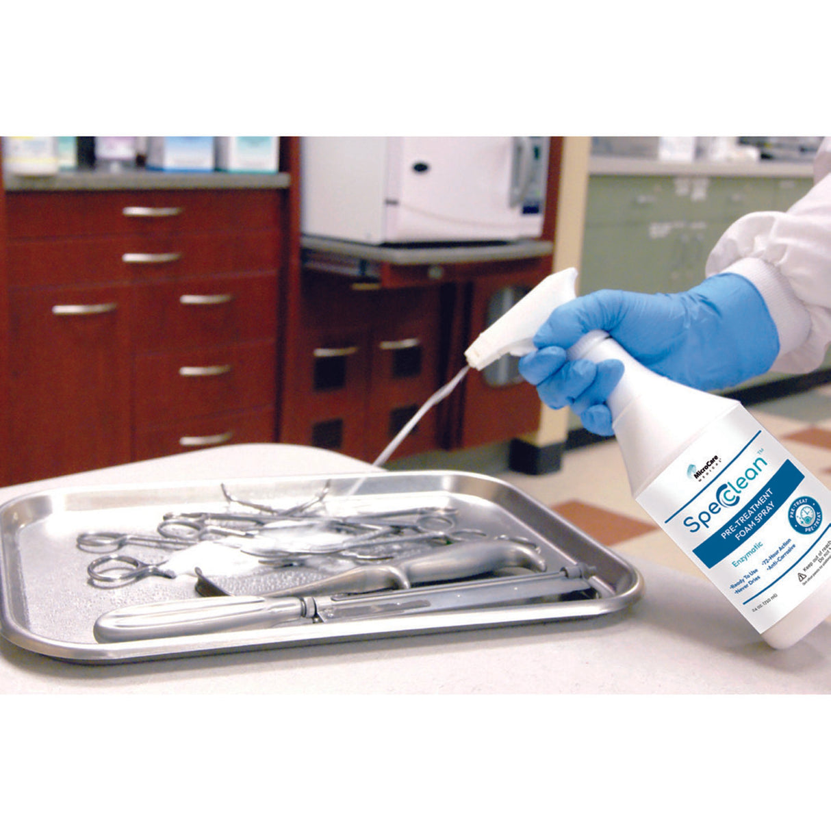 Instrument Pre-Cleaner Spec Clean™ Foam RTU 24 oz. Spray Bottle Fresh Scent - BeHope