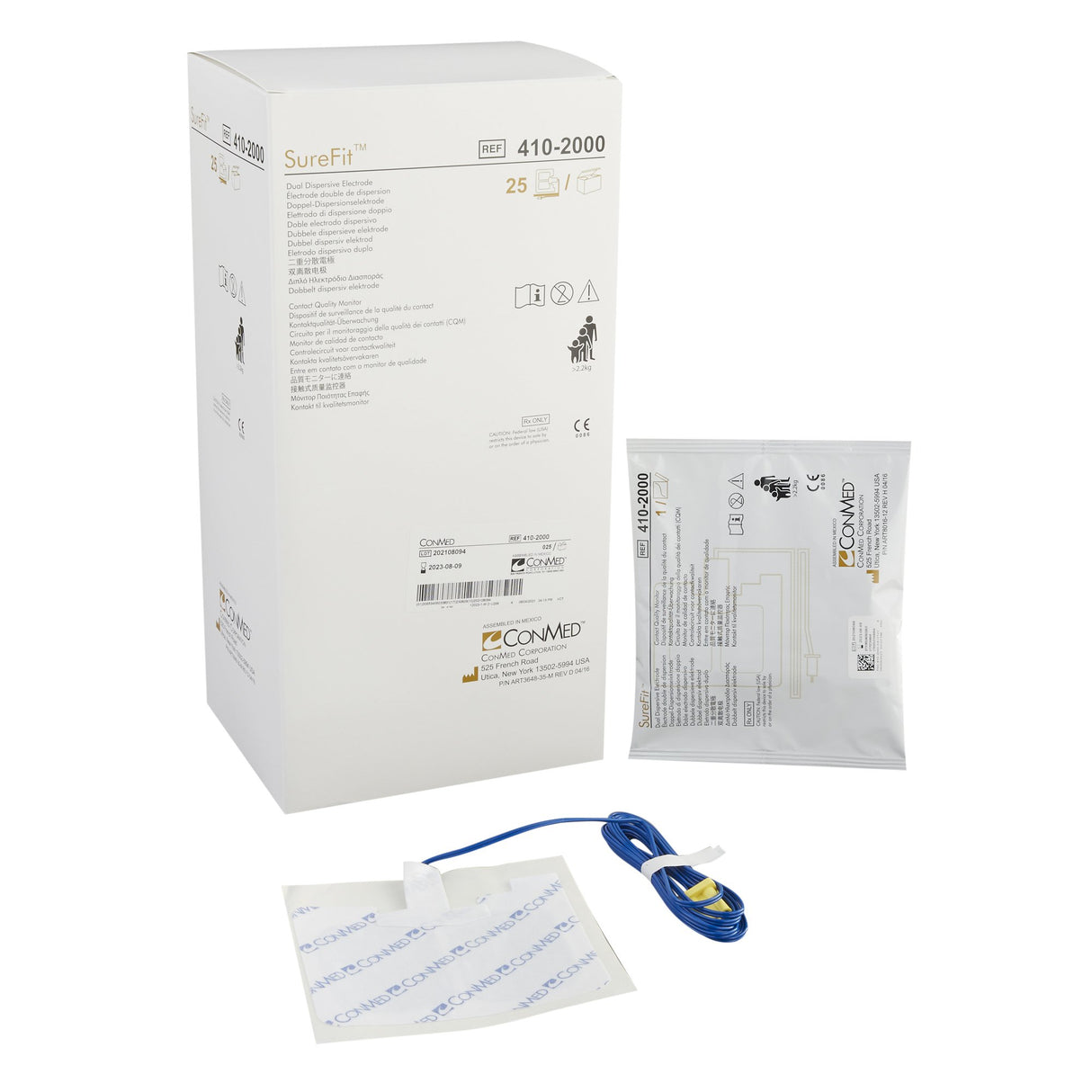 Patient Return Electrode SureFit™ Split Corded - BeHope