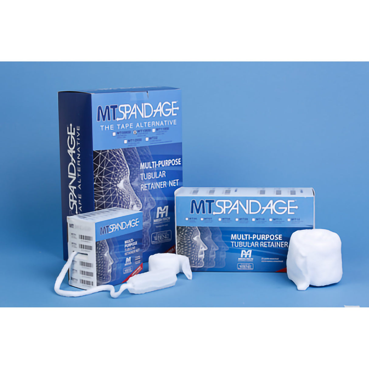 Elastic Net Retainer Dressing MT Spandage™ Tubular White Elastic Size 9 25 Yard Length Large Chest / Back / Perineum / Axilla NonSterile - BeHope