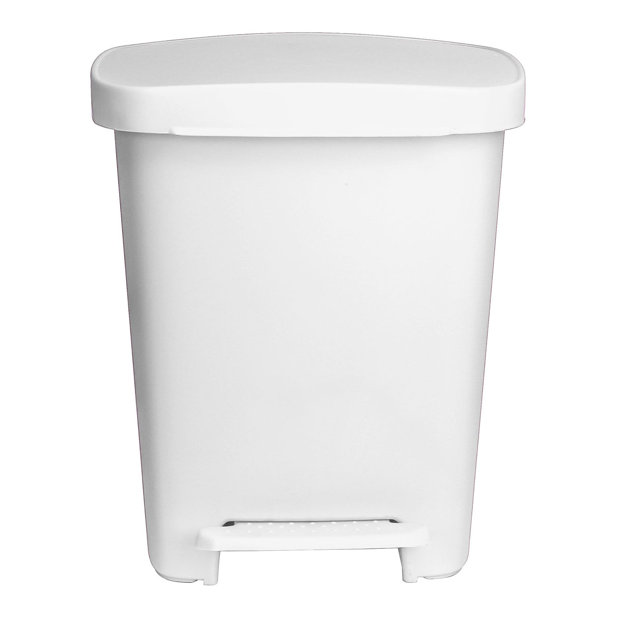 Trash Can McKesson 32 Quart / 8 gal. White Plastic Rectangular - BeHope