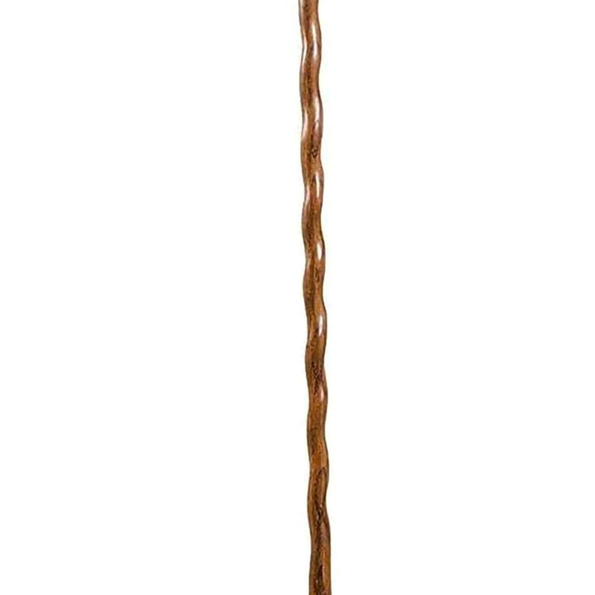 Walking Stick Brazos™ Twisted HitchHiker Wood 58 Inch Height Brown Oak - BeHope