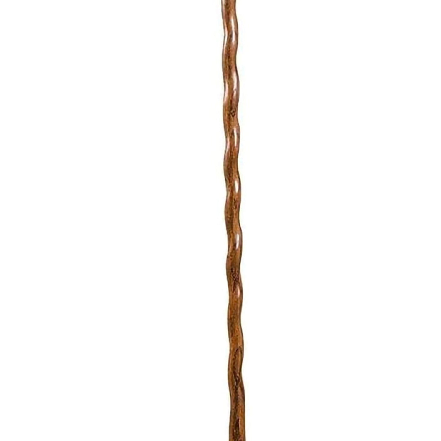 Walking Stick Brazos™ Twisted HitchHiker Wood 58 Inch Height Brown Oak - BeHope