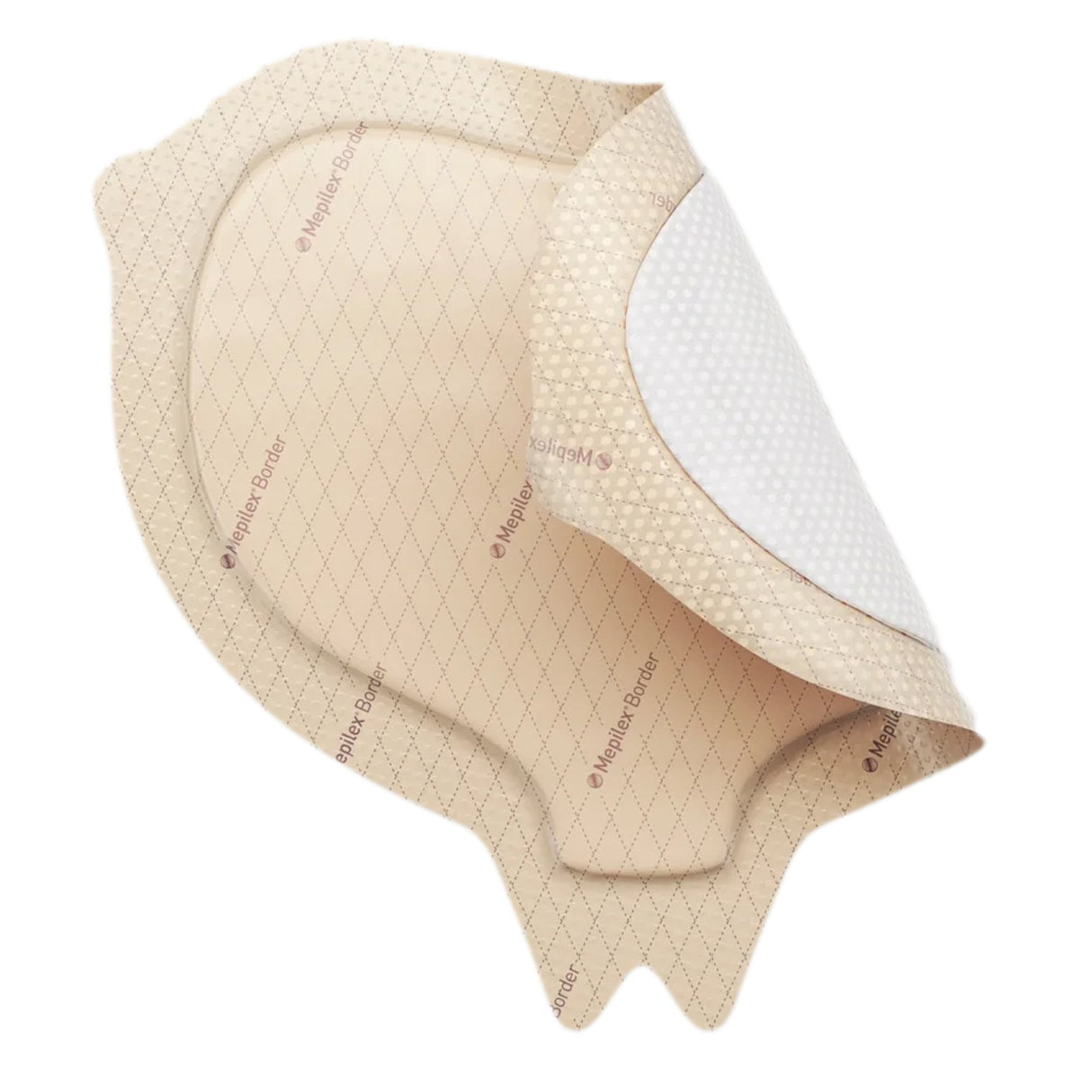 Foam Dressing Mepilex® Border Sacrum 6-1/3 X 7-9/10 Inch With Border Film Backing Silicone Adhesive Sacral Sterile - BeHope