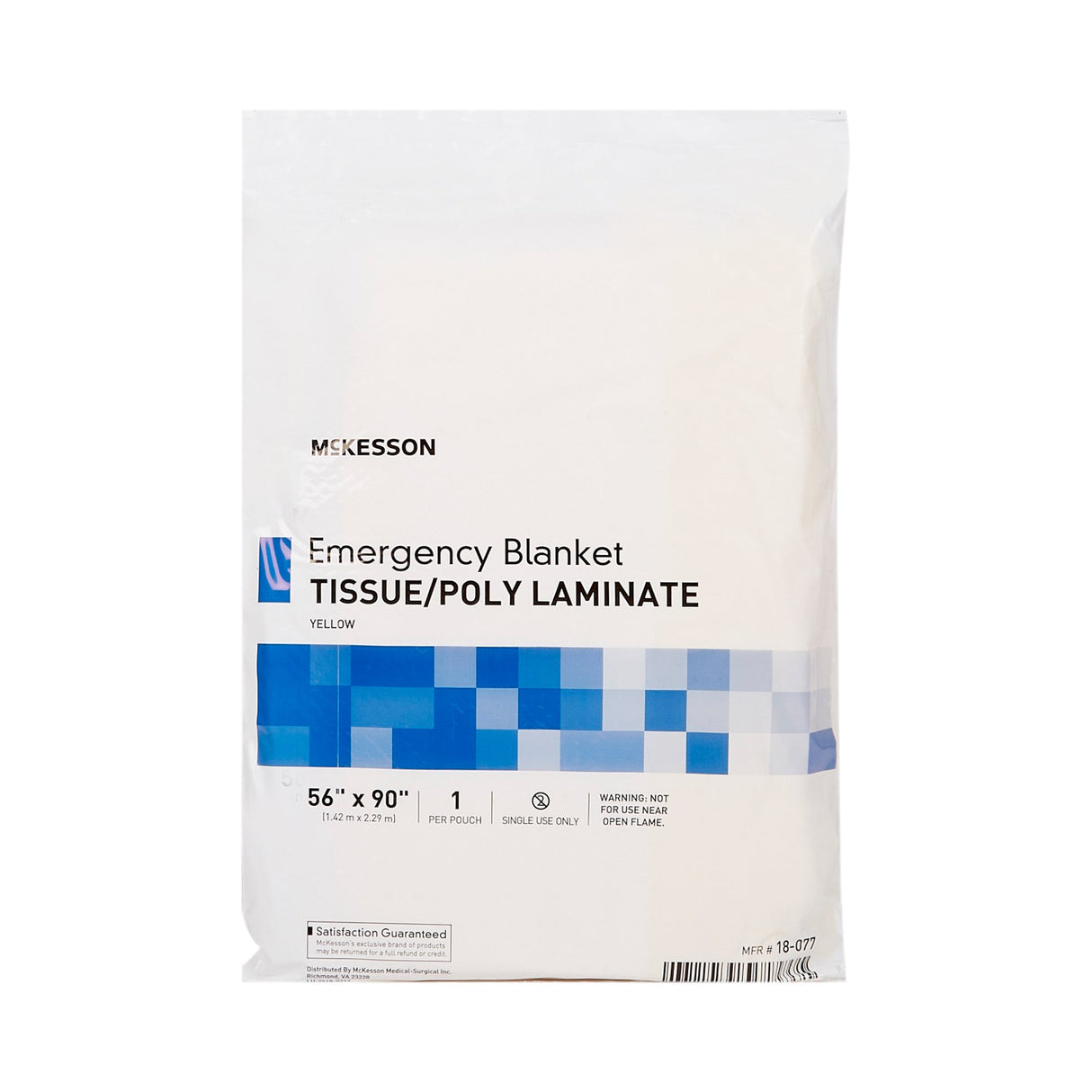 Emergency Blanket McKesson 56 X 90 Inch Tissue / Poly Laminate 10 oz. - BeHope