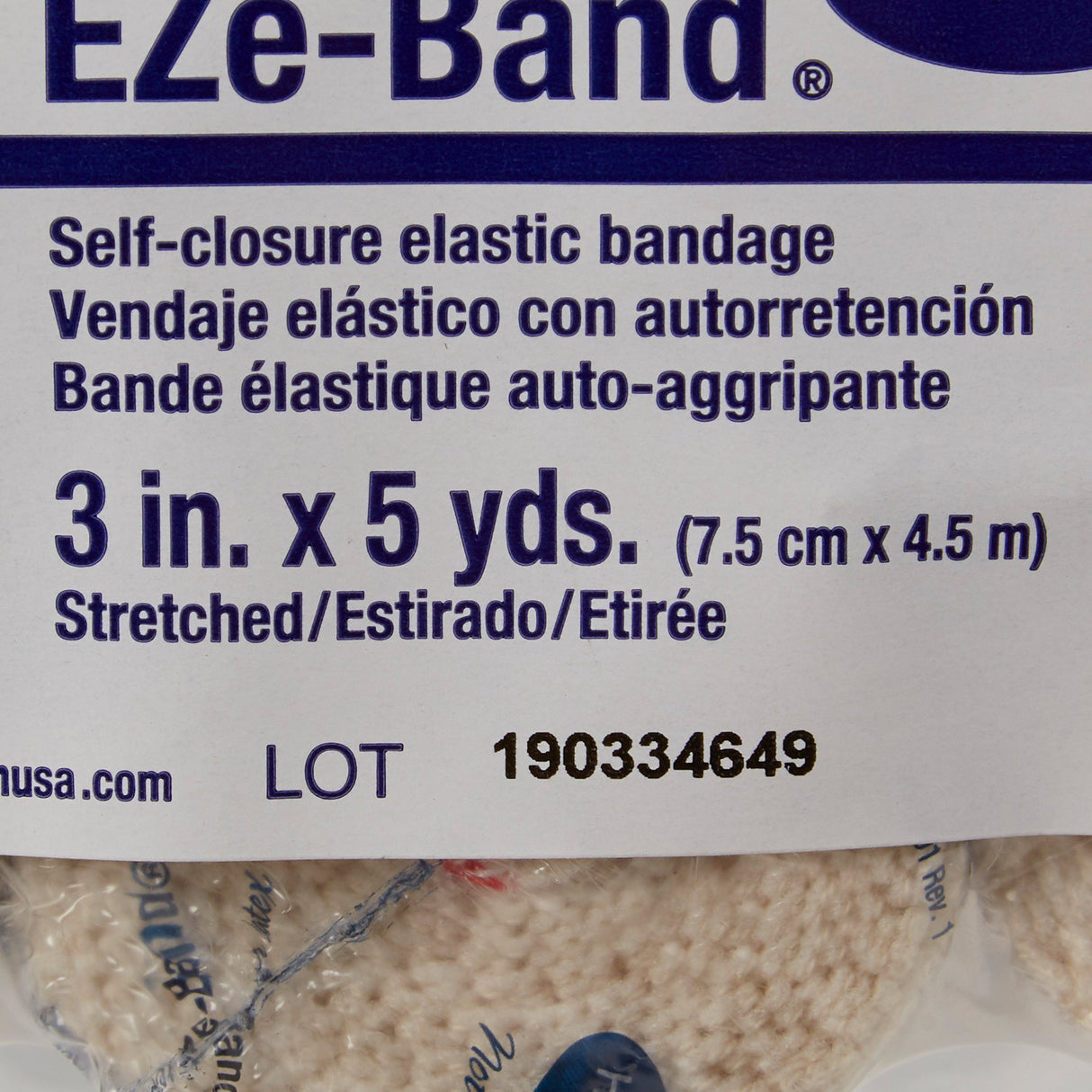 Elastic Bandage Eze-band® Nonsterile Double Hook Loop Closure Orthopedic Grade - BeHope