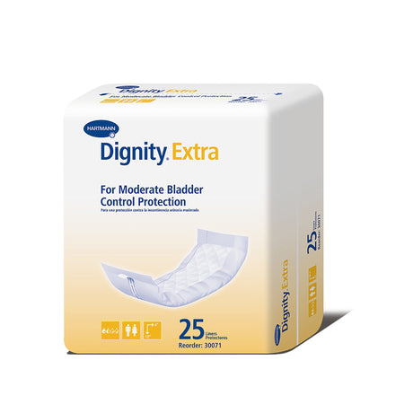 Incontinence Liner Dignity® Extra™ 4 X 12 Inch Moderate Absorbency Polymer Core One Size Fits Most - BeHope